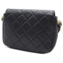 Chanel-Chanel Black Mini Caviar Soul Chain Flap-Black