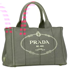Prada-Prada Pink Small Canapa Logo Tote-Pink
