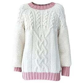 Chanel-Paris / Edinburgh Teddy Sleeves Runway Jumper-Cream