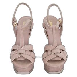 Yves Saint Laurent Tribute leather sandals pink Pink