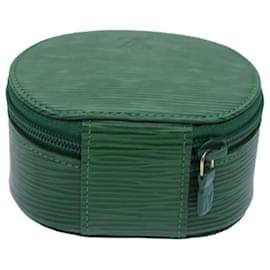 Louis Vuitton-LOUIS VUITTON Epi Ecrin Bijoux 10 Jewelry Box Green M48214 LV Auth yk12875-Green