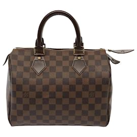 Louis Vuitton-LOUIS VUITTON Damier Ebene Speedy 25 Handtasche N.41532 LV Auth 76330-Andere