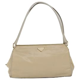 Prada-PRADA Shoulder Bag Nylon Beige Auth 77351-Beige