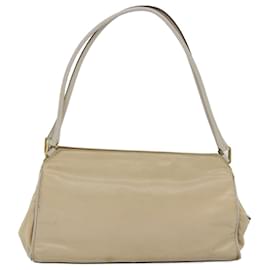 Prada-PRADA Shoulder Bag Nylon Beige Auth 77351-Beige