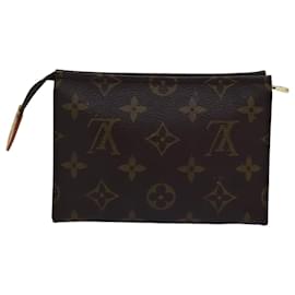 Louis Vuitton-Toilette Poche Monogram Louis Vuitton 15 Pochette M47546 Auth LV 76908-Monogramme