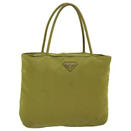 Prada-PRADA Hand Bag Nylon Green Auth yk12813-Green