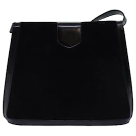 Céline-CELINE Sac Bandoulière Daim Noir Auth 76995-Noir