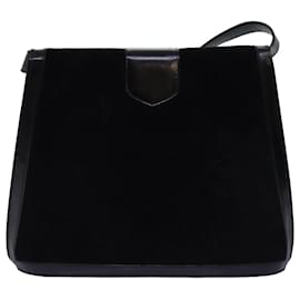Céline-CELINE Shoulder Bag Suede Black Auth 76995-Black
