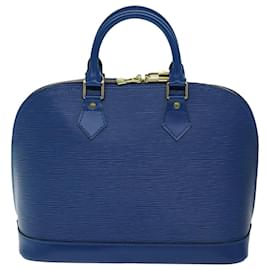 Louis Vuitton-LOUIS VUITTON Epi Alma Hand Bag Toledo Blue M52145 LV Auth 76868-Other
