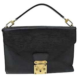 Louis Vuitton-LOUIS VUITTON Pochette Epi Biface Noir M52322 Auth LV 77062-Noir