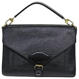 Louis Vuitton-LOUIS VUITTON Epi Biface Clutch Bag Black M52322 LV Auth 77062-Black