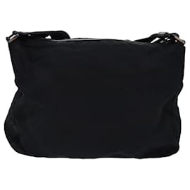 Prada-PRADA Shoulder Bag Nylon Black Auth yk12729-Black