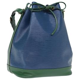 Louis Vuitton-LOUIS VUITTON Epi Noe Shoulder Bag Bicolor Green Blue M44044 LV Auth 77301-Blue,Green