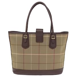 Autre Marque-Burberrys Nova Check Tote Bag Canvas Beige Auth yk12860-Beige