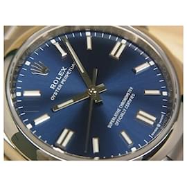 Rolex-Rolex Oyster Perpetual 36 Blue dial 126000 Mens-Silvery