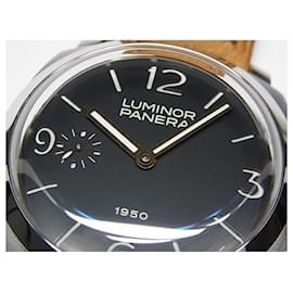 Panerai-PANERAI Luminor 1950 47 MM PAM00127 world1950 Lot Limited Mens-Silvery