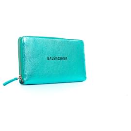 Balenciaga-BALENCIAGA  Wallets T.  leather-Blue