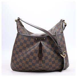 Louis Vuitton-LOUIS VUITTON Damier Ebene Bloomsbury PM Shoulder Bag N42251-Brown
