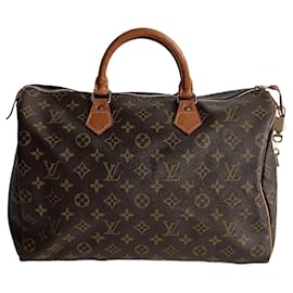 Louis Vuitton-Louis Vuitton Speedy 35 monogram handbag-Brown