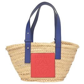 Loewe Small Basket Tote in Beige Woven Palm Leaf Beige