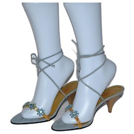 Le Silla sandales Doré Turquoise