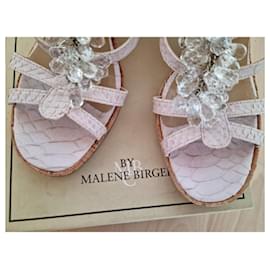 By Malene Birger-Exotic leather sandals MALENE BIRGER pastel purple size 39 + box-Purple