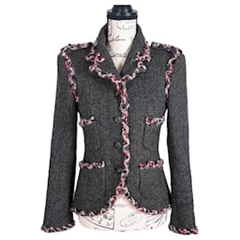 Chanel-New Paris / Edinburgh Tweed Jacket-Grey