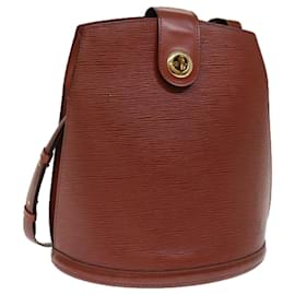 Louis Vuitton-LOUIS VUITTON Sac Bandoulière Epi Cluny Marron M52253 Auth LV 77317-Marron