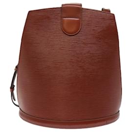 Louis Vuitton-LOUIS VUITTON Sac Bandoulière Epi Cluny Marron M52253 Auth LV 77317-Marron