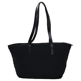 Prada-PRADA Shoulder Bag Nylon Black Auth 77357-Black