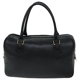 Autre Marque-Burberrys Hand Bag Leather Black Auth ep4395-Black