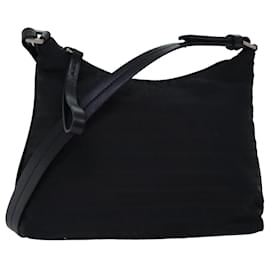 Prada-PRADA Shoulder Bag Nylon Black Auth yb570-Black