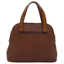 Autre Marque-Burberrys Hand Bag Leather Brown Auth ep4336-Brown