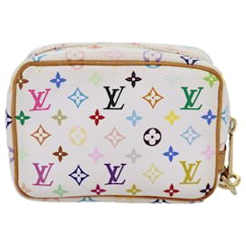 Louis Vuitton-LOUIS VUITTON Monogram Multicolor Trousse Wapity Pouch White M58033 auth 77056-White