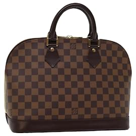 Louis Vuitton-LOUIS VUITTON Damier Ebene Alma Handtasche N51131 LV Auth 76965-Andere