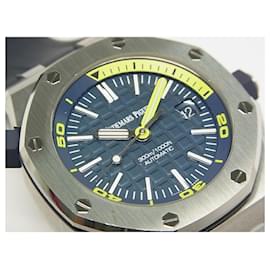 Audemars Piguet-AUDEMARS PIGUET Royal Oak Offshore Diver blue Dial 15710ST Mens-Silvery