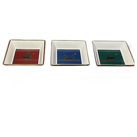Cartier Panther Set of Three Ceramic Trinket Trays Other