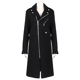 Anthony Vaccarello Mantel Schwarz