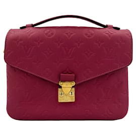 Louis Vuitton-Metis Leather 2-Ways Flap Bag Pink-Pink