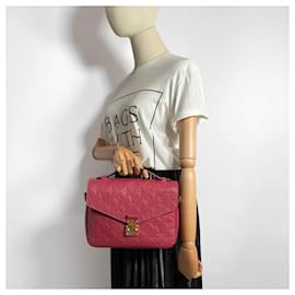 Louis Vuitton-Metis Leather 2-Ways Flap Bag Pink-Pink