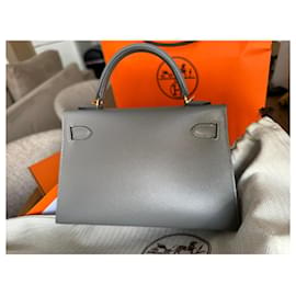 Hermès-Kelly mini 20-Grey