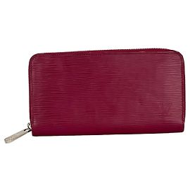LOUIS VUITTON Zippy Epi Rosa Leder Geldbörse Clutch Pink