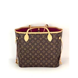 Louis Vuitton-LOUIS VUITTON Sac cabas monogramme Neverfull MM-Marron