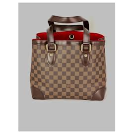 Louis Vuitton-Louis Vuitton Hampstead PM Damier Ebene Canvas Tote-Brown