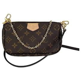 Louis Vuitton-Louis Vuitton Pochette de Multi Pochette Sac à bandoulière-Marron