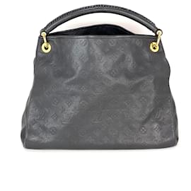 Louis Vuitton-LOUIS VUITTON Artsy MM Monogram Empreinte Sac cabas en cuir noir-Noir