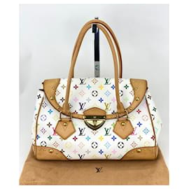 Louis Vuitton-LOUIS VUITTON Beverly GM Shoulder White Monogram Multicolor Shoulder Bag preowned-White