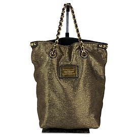 Louis Vuitton Metallic Jacquard double Jeu Soft Gold Tote Golden Metallisch