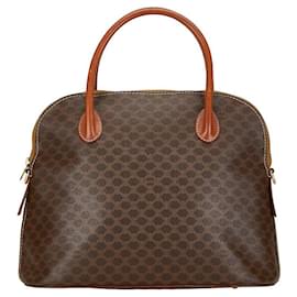 Céline-Celine Macadam Canvas Handbag Canvas Handbag in Good condition-Brown