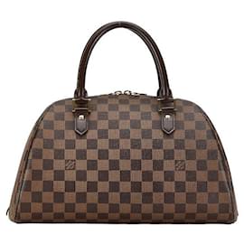 Louis Vuitton-Louis Vuitton Ribera MM Sac à main en toile N41434 en bon état-Marron